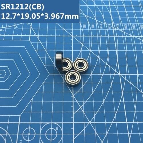 Free shipping 2pcs ABEC-7 SR1212ZZ (12.7*19.05*3.967mm) Hybrid ceramic stainless steel ball bearing SR1212 CB for bike & fishing
