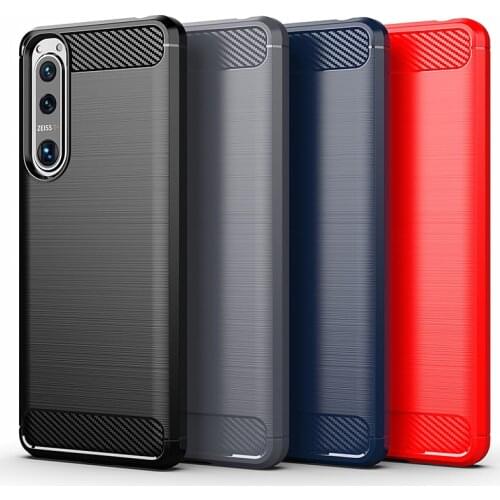 For Sony Xperia 5 III Case Cover for Sony Xperia 5 III 1 10 II Cover Shell Funda Coque Capa Business Style Silicone Phone Case