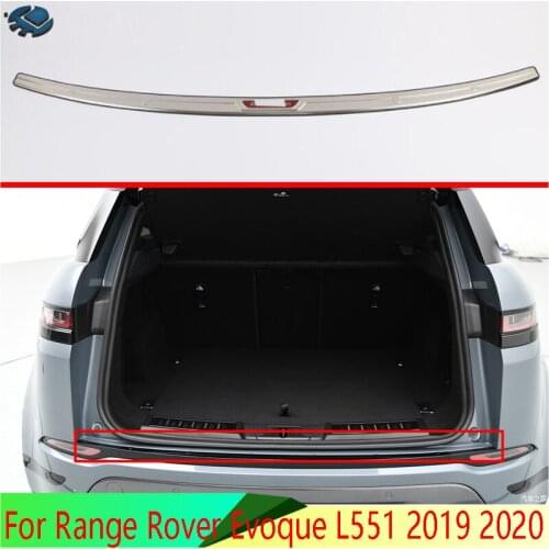 For Range Rover Evoque L551 2019 2020 Stainless steel rear bumper protection window sill outside trunks decorative plate pedal