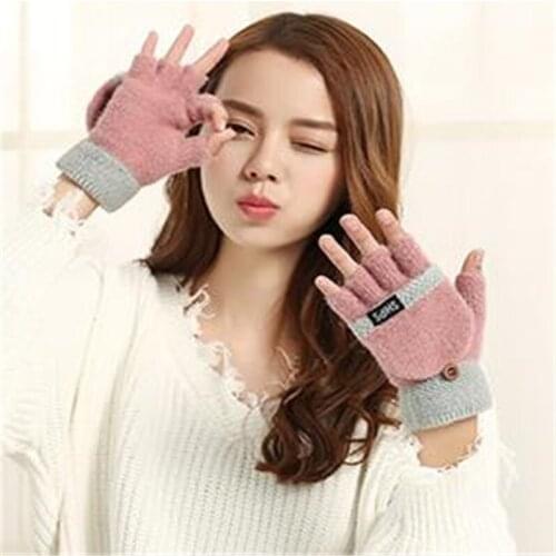 Ms octagon flower in winter to keep warm snow Christmas gloves knitting wool gloves jt-31