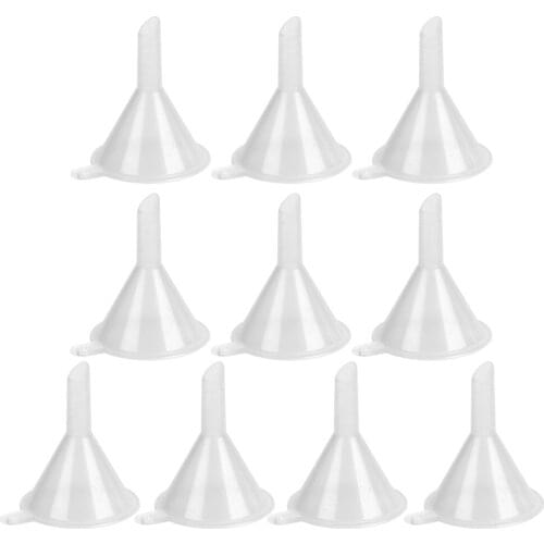 HOOMIN Bar Wine Flask Funnel Mini PP Small Mouth Funnels for Filling Hip Flask Narrow-Mouth Bottles 10pcs/set