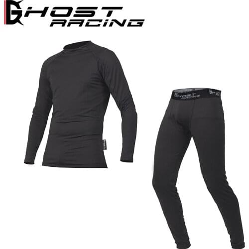 Mens Fleece Lined Thermal Underwear Set Motorcycle Base Layer Cycling Skiing Winter Warm Long Johns Top & Bottom Suit