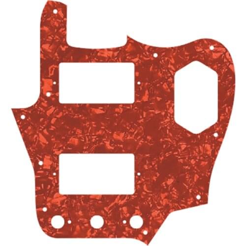 Pleroo 10 Screw Holes Guitar Pickguard suit For fender American Standard Vintage Jaguar With PAF Humbucker Guitar Scratch Plate