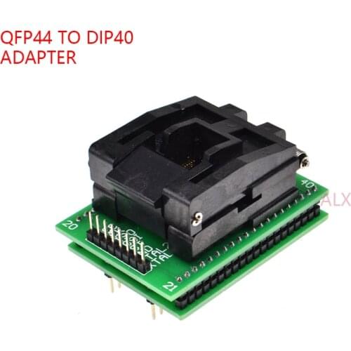 QFP44 LQFP44 TQFP44 to DIP40 adapter IC CHIP test burn Block ATMEGA16A-AU ATMEGA32a-AU ATMEGA16 lqfp AVR socket programmer