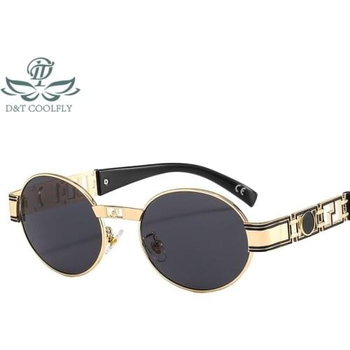 Luxury Round Frame Women Sunglasses Men Vintage Small Lens Sun Glasses Retro UV Eyewear New Brand Designer Classic Sunglasses