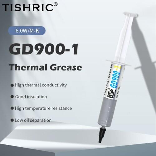 TISHRIC 15g GD900 1 Thermal Paste For CPU Heatsink Cooler Thermal Grease For PC Hot Melt Adhesive For Radiator Water Cooling