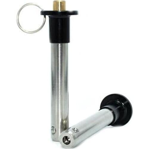 1pcs M10 Ball Head Locking Safety Quick Pull Positioning Pin Aluminum Alloy Handle Brass Button Stainless Steel Bead