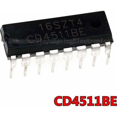 10PCS CD4511BE DIP16 CD4511 DIP 4511BE DIP-16 HEF4511BP