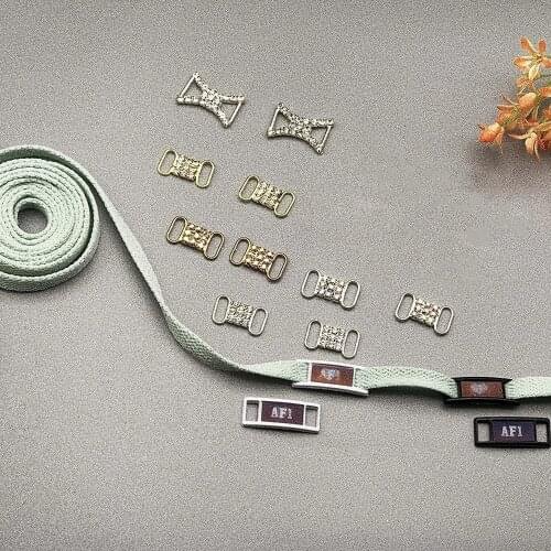 2pcs/pair Shoelace Buckle Metal Shoelaces AF1 Shoelaces Buckle Accessories Metal Lace Lock DIY Sneaker Kits Metal Lace Buckle