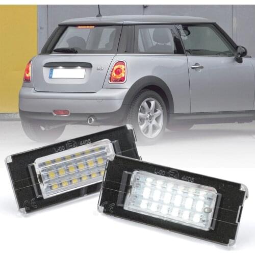 2Pc Canbus LED Number License Plate Light For BMW E53 X5 1999-2003 E83 X3 2003-2010 Mini Cooper R56 R57 R58 R59 Rear Tag Lamps