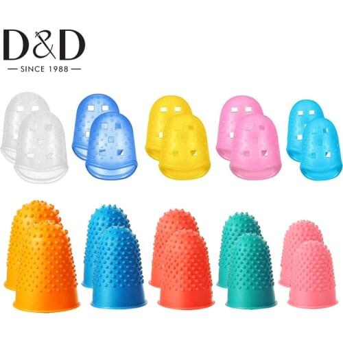 5/10Pcs Silicone Finger Protector Sewing Thimble for Knitting Sewing Quilting Pin Needles Craft Accessories DIY Sewing Tools