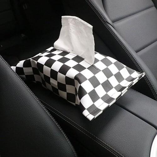 Auto Interior Union Jack PU Leather Car Tissue Napkin Box Bag package Armrest box Storage for Min Cooper JCW S One All Series