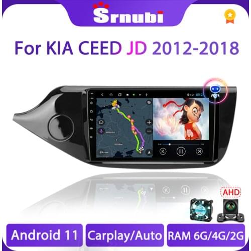 Srnubi Android 10 Car Radio For KIA Cee'd CEED JD 2012-2018 2 din WIFI GPS Navigation Bluetooth Multimedia Video Players DSP RDS