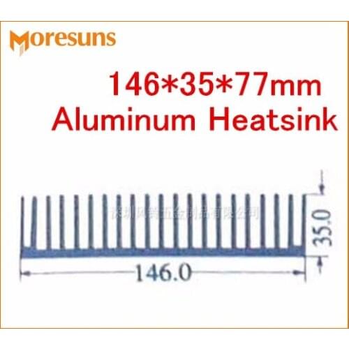 Fast Free Ship High Power pure aluminum heat sink 146*35*77mm aluminum alloy industrial electric switch power supply radiator