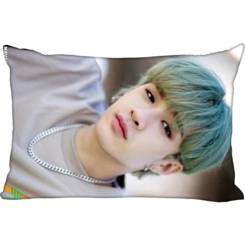 Bang Chan Pillowcase 45x35cm(One Side)Rectangle Zipper Pillow Case Bright Print Throw Wedding Decorative Pillowcase Cover 0622