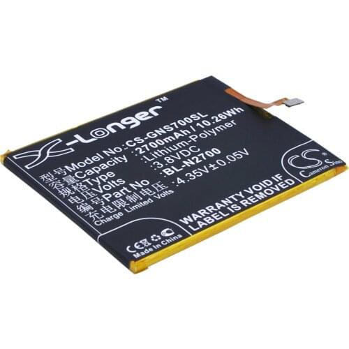 CS 2700mAh / 10.26Wh battery for GIONEE Elife S7, GN9006 BL-N2700