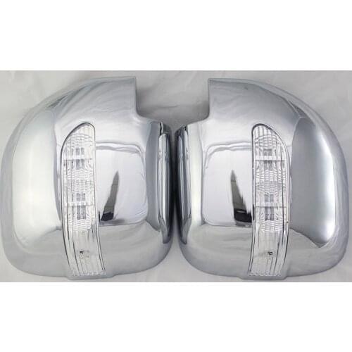 Door mirror covers with led ABS Chrome plated FOR Mitsubishi 2001 Pajero V73