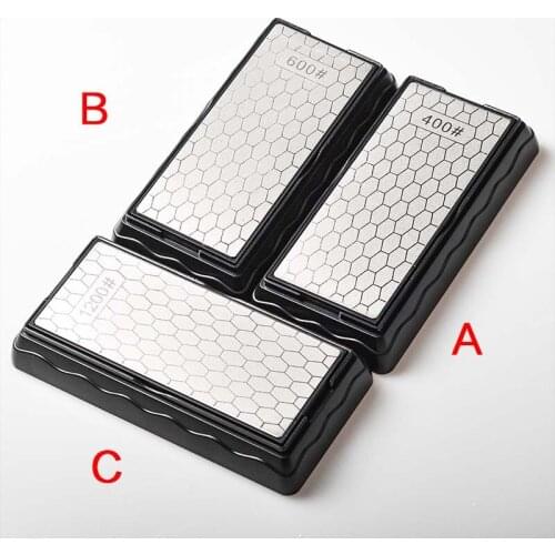 Double-Side Sharpener Diamond Whetstone Knife Sharpening Stone Kitchen Grit Chef Knife Grinding Tool 400/600/1000/1200 Grit