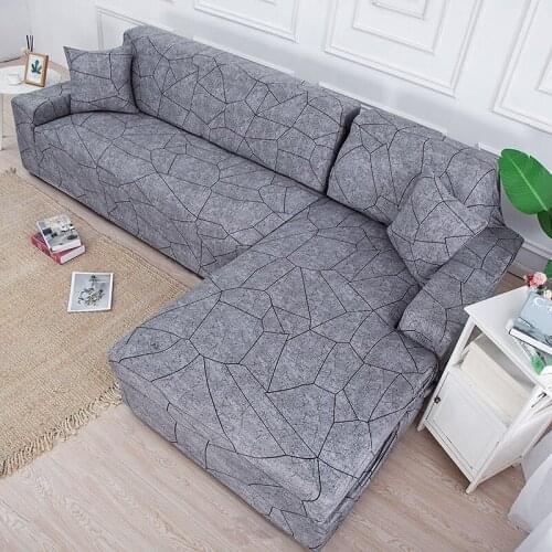 Geometric Elastic Sofa Cover Needs Order 2 Pieces Sofa Cover If L-style Sectional Corner Sofa Tight Wrap Capa De Sofa