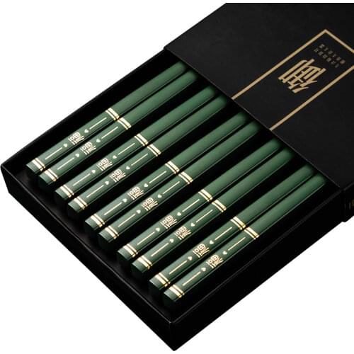 5Pairs Chinese Chopsticks Non-slip Chopsticks High Temperature Resistant New Hot Selling Sushi Chopsticks Represent Blessing