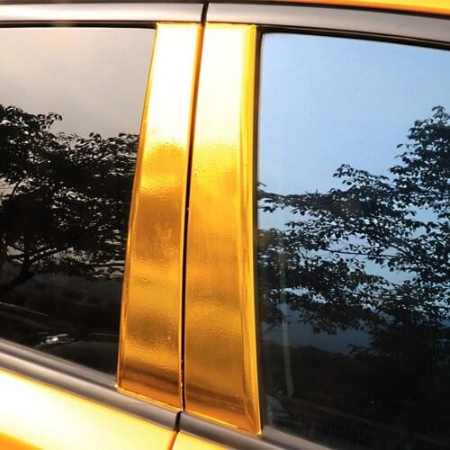 KKMOON Universal 3D Stereo Carbon Fiber B-pillar Modified Car Stickers In The Column Plating Film car styling