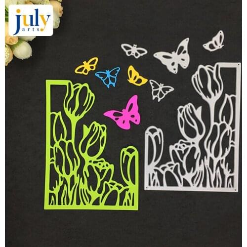 Julyarts Creative Carbon Steel Material Metal Cutting Dies Flower Cutting For DIY Scrapbooking Embossing Knife Craft Dies