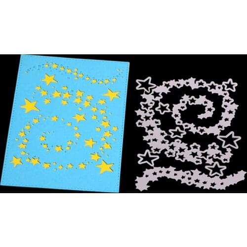 Star Cover Scrapbook Punch Metal Cutting Dies For Scrapbooking Stencils DIY Album Cards Decoration Embossing Die Cuts Cut Cutter