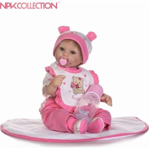NPK reborn doll with soft real gentle touch with mohair playing toys for kids Christmas sweet baby