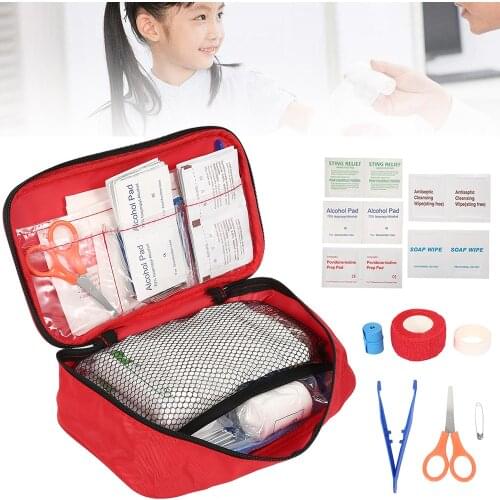 Portable 100 180 Pcs Emergency Survival Set First Aid Kit for Medicines Outdoor Camping Hiking Medical Bag Emergency Handbag