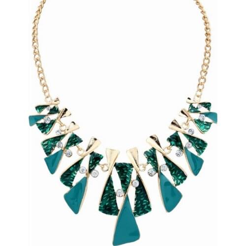 Leaves necklace necklace geometric drip brief paragraph 2015 New Arrival Fashion All-Suit Rose Korean Pendant Necklaces Sweater