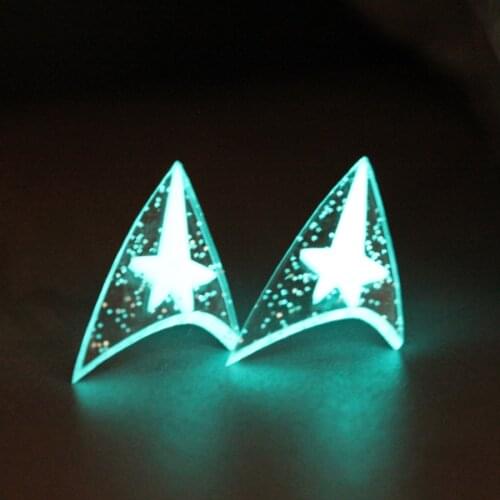 Star wars Ear Cuff GLOW in the DARK Discovery Command Ear earrings Earring eardrop Clip WOMEN girl gift for yours
