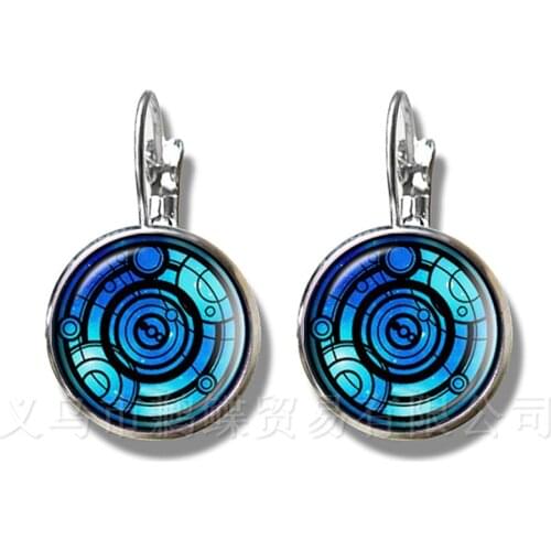 Celts Harp Pattern Statement Stud Earrings Jewelry Silver Plated Stud Earrings Charms Pentagram Best Gift Souvenir