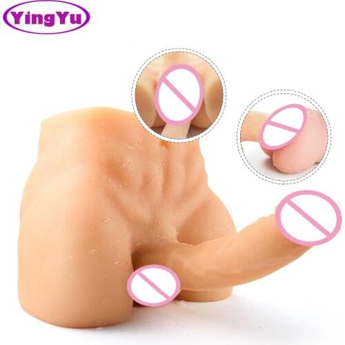Silicone Sex Dolls Torso Realistic Love Penis Doll for Adult Women with 16cm Big Dildo Anus Hole Anal Male Sex Toys