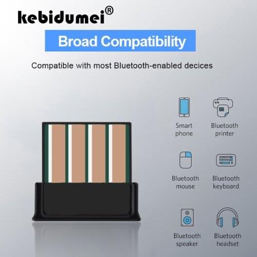 USB Dongle Mini Bluetooth Wireless Adapter 5.0 Audio Receiver Transmitter 2.4GHz Bluetooth Adapter for PC Laptop Computer Mouse