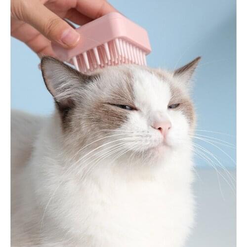 Knot-opening Comb for Dog Massage Bath Pet Cat Comb Shiba Inu Float Hair Cleaner Short Hair Dog Brush 4 Colors