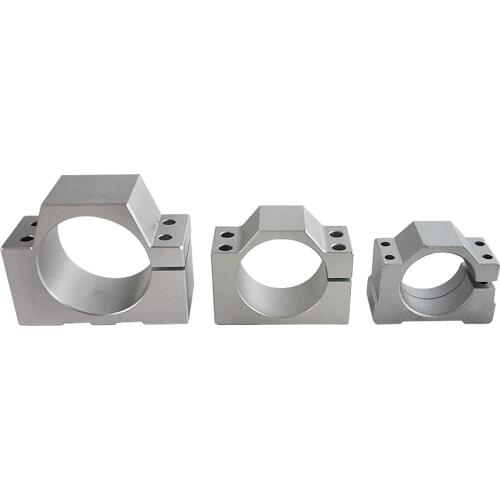Diameter 52 65 80mm Spindle Clamp Aluminum Motor Bracket Cnc Carving Machine Clamp Spindle Motor Holder Jig