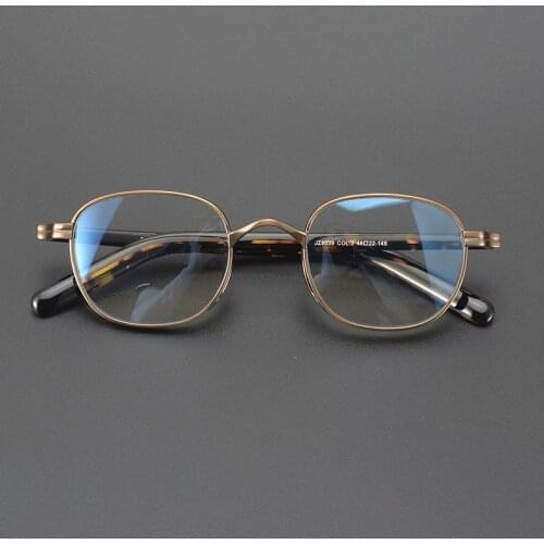 Vintage Pure Titanium glasses frame Retro Square designer optical eyeglasses Myopia reading women prescription clear eyewear