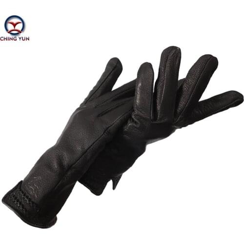2021 New Fashion Winter Spring Woman Gloves Genuine leather imitation deer Ladies Glove Rabbit fur lining lining womens mittens
