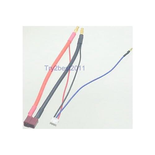 Hardcase Lipo Harness 2S T plug Deans plug 7.4V hard case pack lead Deans