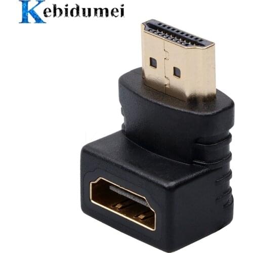 1/3 PCS male to female cable adapter converter 90 degree angle adapter suitable for 1080P smart HDTV HDMI compatible adapter
