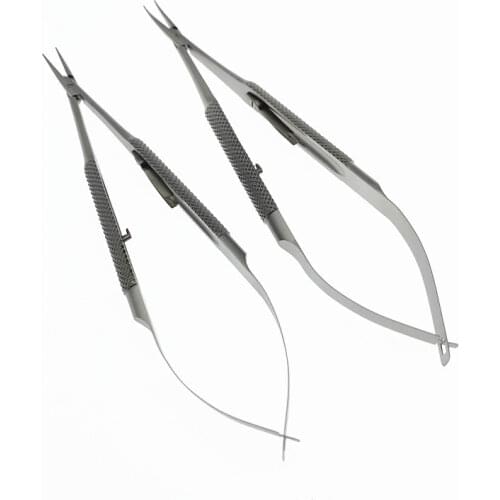 1PCS Surgical Dental Castroviejo Needle Holders 140mm Straight Curved Tool For Dentist