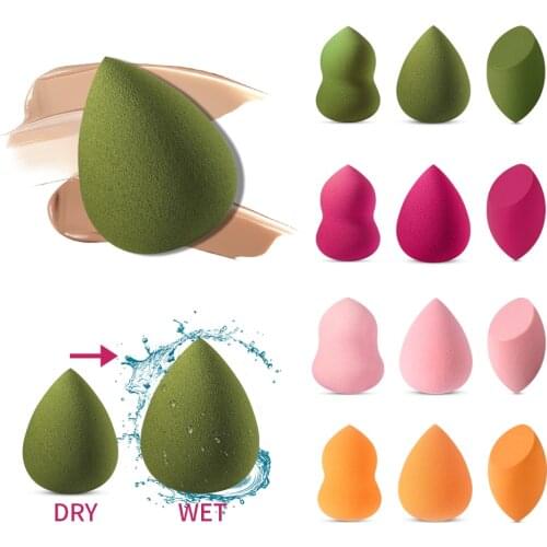 1PC Cosmetic Puff Makeup Sponge Powder Puff Dry Wet Use Blending Face Foundation Cream Blending Women Beauty Cosmetic Tools New
