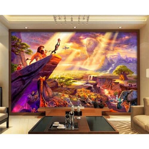 Beibehang beibehang 3d room wallpaper custom mural non-woven Fairy tale the lion king painting photo 3d wall murals wallpaper