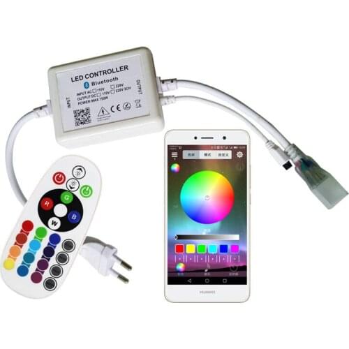 Bluetooth RGB Controller IR Remote Controller AC110 220V Strip Wifi Music Controller Neon Light Strips Big Power RGB Control