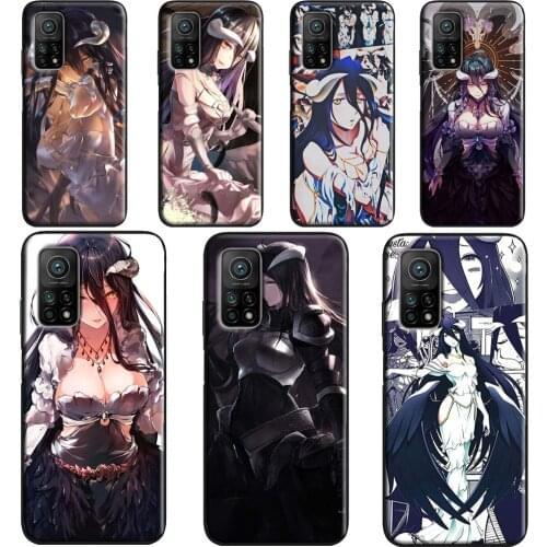 Albedo Overlord anime Phone Case For POCO X3 M3 Pro F2 F3 Cover For Xiaomi Mi 10T Pro Note 10 Lite Mi 11 Ultra