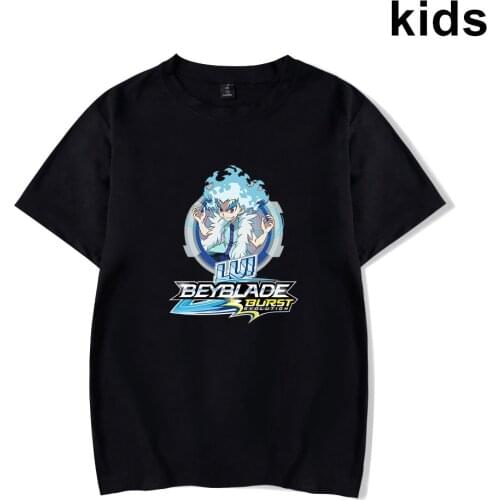 3 To 14 Years Kids T Shirt Beyblade Burst Evolution Print Tshirt T-shirt Boys Girls Outerwear Cartoon T Shirts Children Clothes