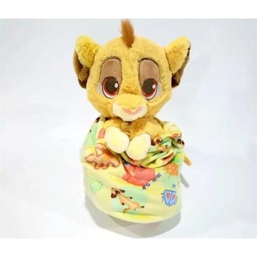 Disney The Lion Kings Young Simba baby 24cm Cartoon Animal Soft Stuffed Cotton Dolls Plush Peluche Toys For Kids Gifts