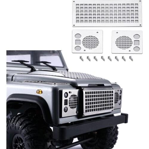 DJC Front Grille Net Protective For 1/12 Scale Mangniu Defender D90 Modification RC Car Upgrade Parts Accessories