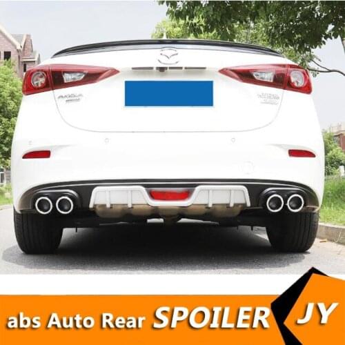 For Mazda 3 Axela ABS Rear Bumper Diffuser Bumpers Protector For 2017-2019 Axela Body kit bumper rear lip rear spoiler