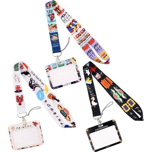 ER828 TV Show Friend Creative Lanyard Card Holder Student Hanging Neck Phone Lanyard Badge Subway Access Card Holder